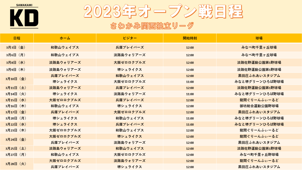 プロ 野球 日程 オープン 戦